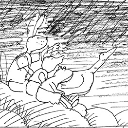 Abbildung1 Frosch und die Sternschnuppe