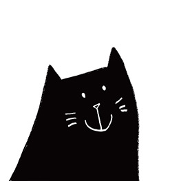 Abbildung1 Schwarzer Kater, Weiße Katze