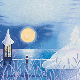 Abbildung1 Die Mumins und der erste Schnee