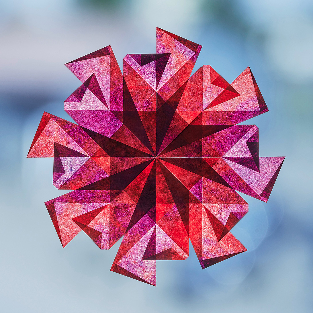 Abbildung2 Magische Fenstersterne aus Seidenpapier