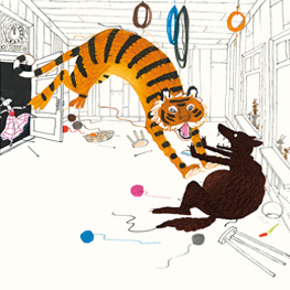 Abbildung3 Schneewittchen strickt ein Monster