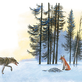 Abbildung3 Die Füchsin und der Wolf