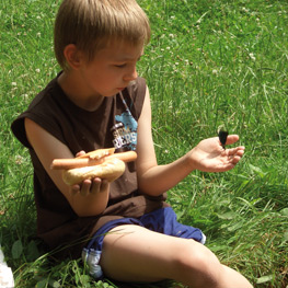 Abbildung8 Mit Kindern im Bienengarten